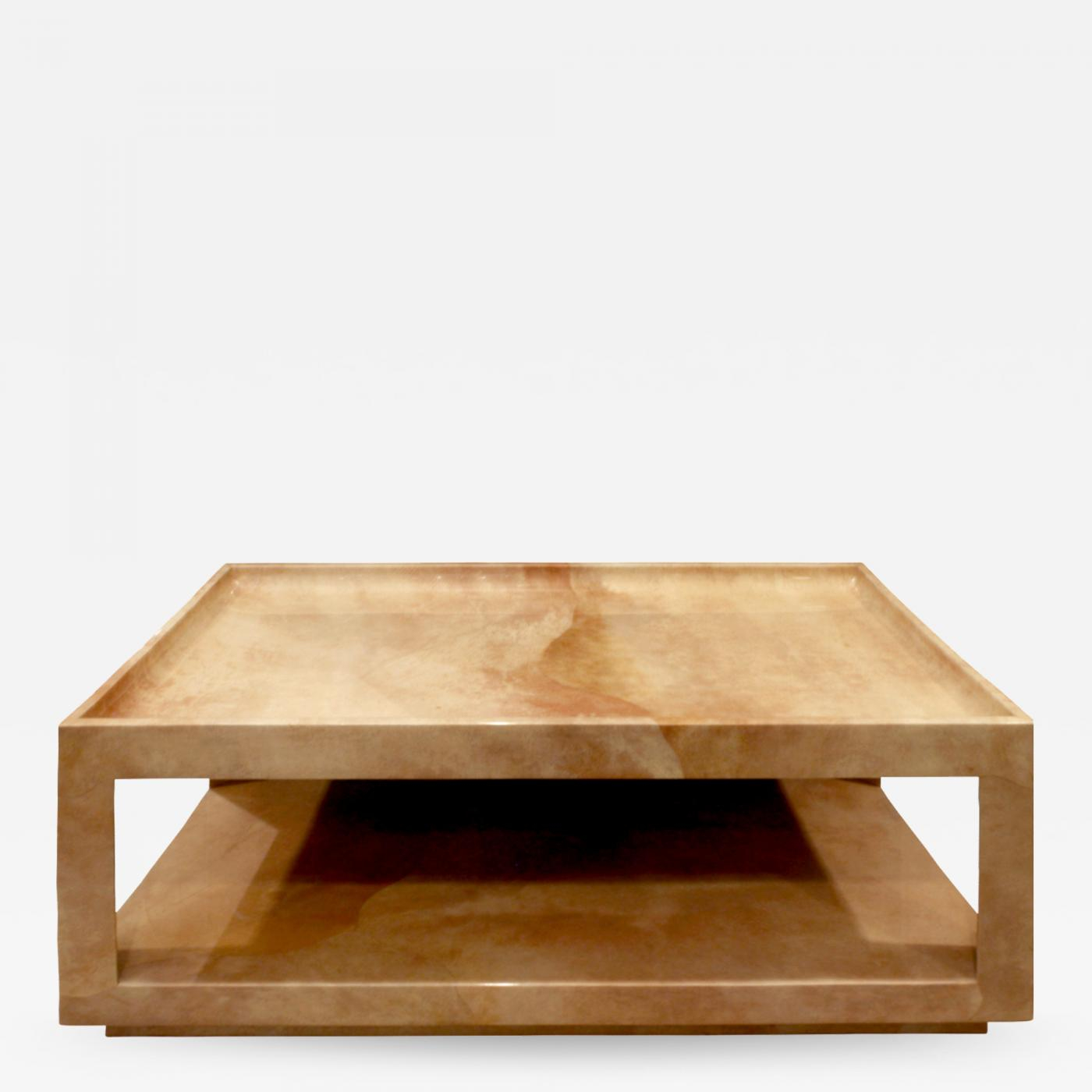 Karl Springer Triangular Leg Coffee Table In Goatskin 1980s throughout size 1400 X 1400 Karl Springer Triangular Leg Coffee Table In Goatskin 1980s throughout size 1400 X 1400