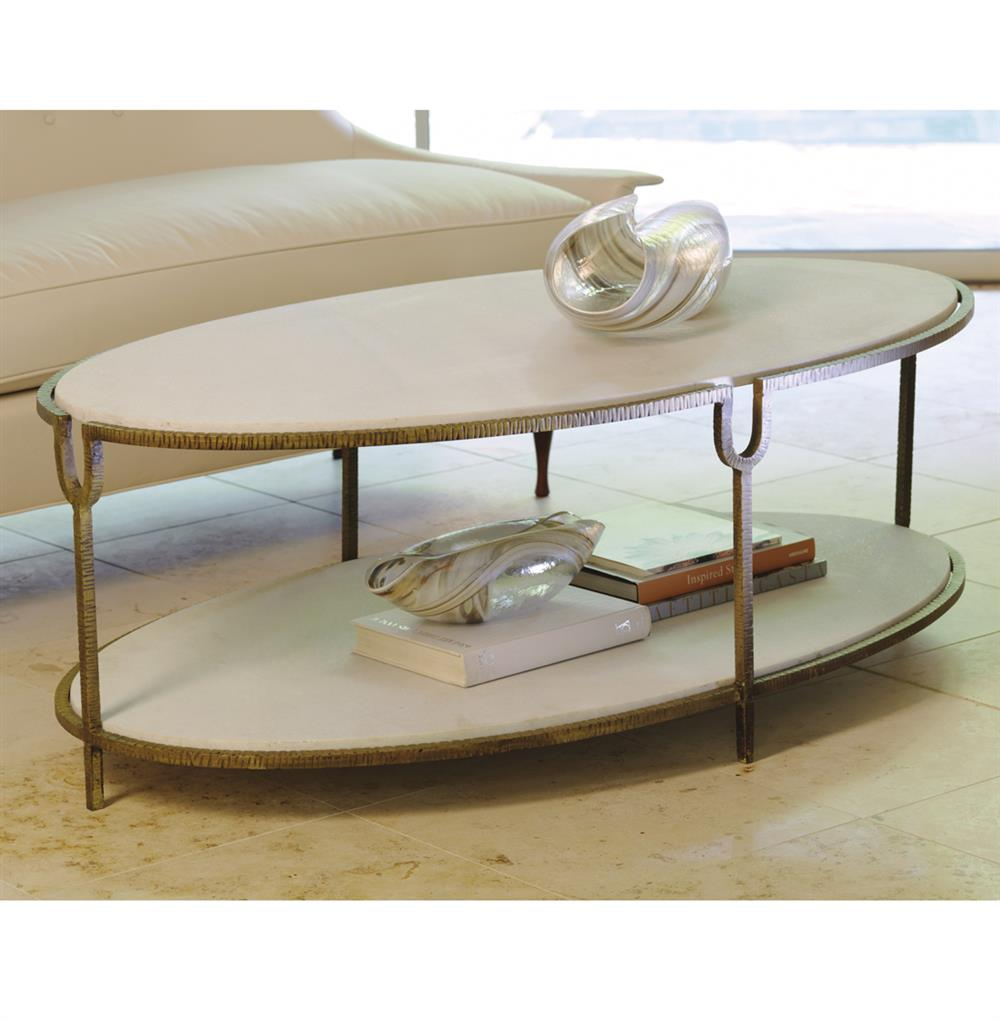 Katherine Hollywood Regency Ivory Stone Oval Coffee Table Kathy inside proportions 1000 X 1021
