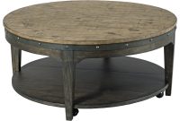Kincaid Furniture Plank Road Artisans Round Solid Wood Cocktail regarding measurements 3200 X 3200