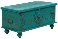 Leela Teal Blue Handcarved Medallion Storage Trunkcoffee Table 05 intended for proportions 1000 X 1000