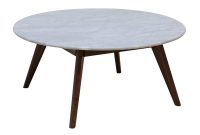 Life Interiors Oia Round Marble Coffee Table Walnut 90cm for dimensions 1200 X 1200