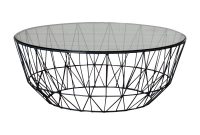 Life Interiors Studio Wire Glass Coffee Table Black Modern throughout proportions 1200 X 1200