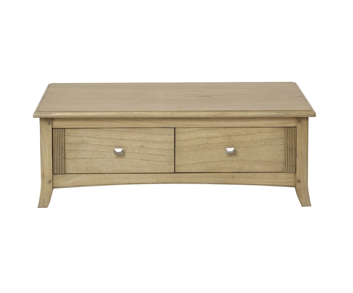 Lincoln Ash Large Coffee Table With Drawers Oak Furniture Uk throughout proportions 1382 X 1150