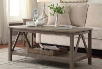 Linon Home Decor Titian Driftwood Coffee Table 86151gry01u The with regard to proportions 1000 X 1000