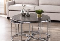 Lokyle Round Nesting Coffee Tables 3pc Set Glam Silver Walmart throughout proportions 3000 X 3000
