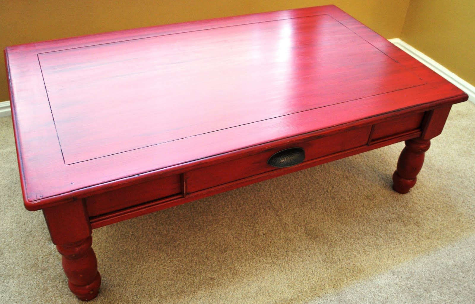 Love The Redblack Painted Coffee Tables Red C intended for sizing 1600 X 1026