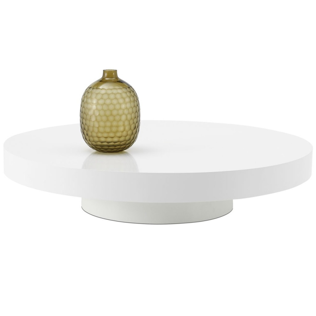 Low White Round Coffee Table for proportions 1024 X 1024
