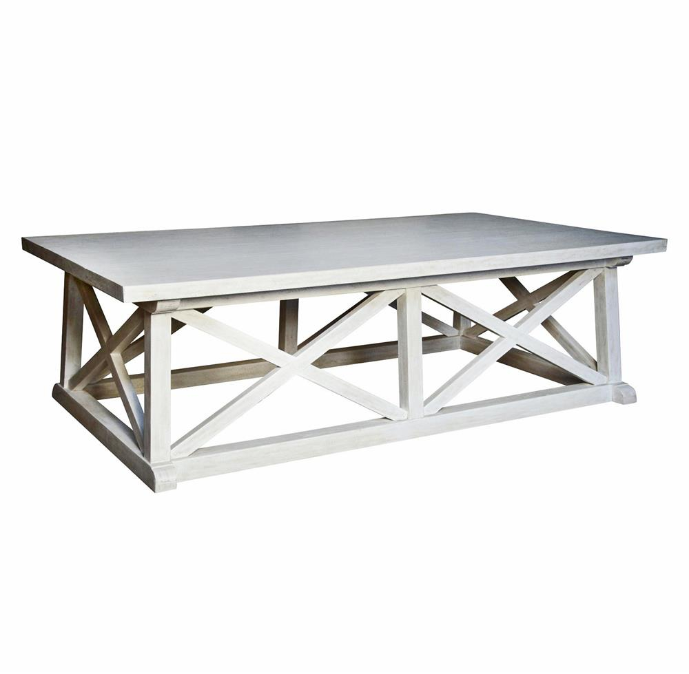 Luc Coastal Beach White Wash Coffee Table Kathy Kuo Home regarding measurements 1000 X 979