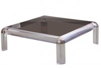 Lucite Chrome And Smoked Glass Square Coffee Table Karl Springer pertaining to measurements 1280 X 1280
