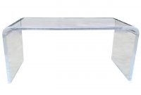 Lucite Waterfall Coffee Table With Bullnose Edges Charles regarding dimensions 1280 X 1280