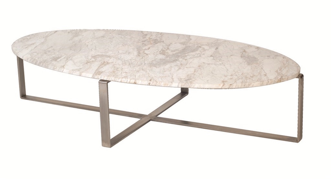 Lulu Marble Oval Coffee Table Moss Furniture intended for measurements 1400 X 757