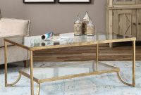 Madox Modern Classic Antique Gold Leaf Glass Coffee Table Kathy regarding proportions 1000 X 1000