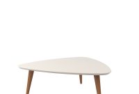 Manhattan Comfort Utopia Off White Triangle Coffee Table The within dimensions 2000 X 2000
