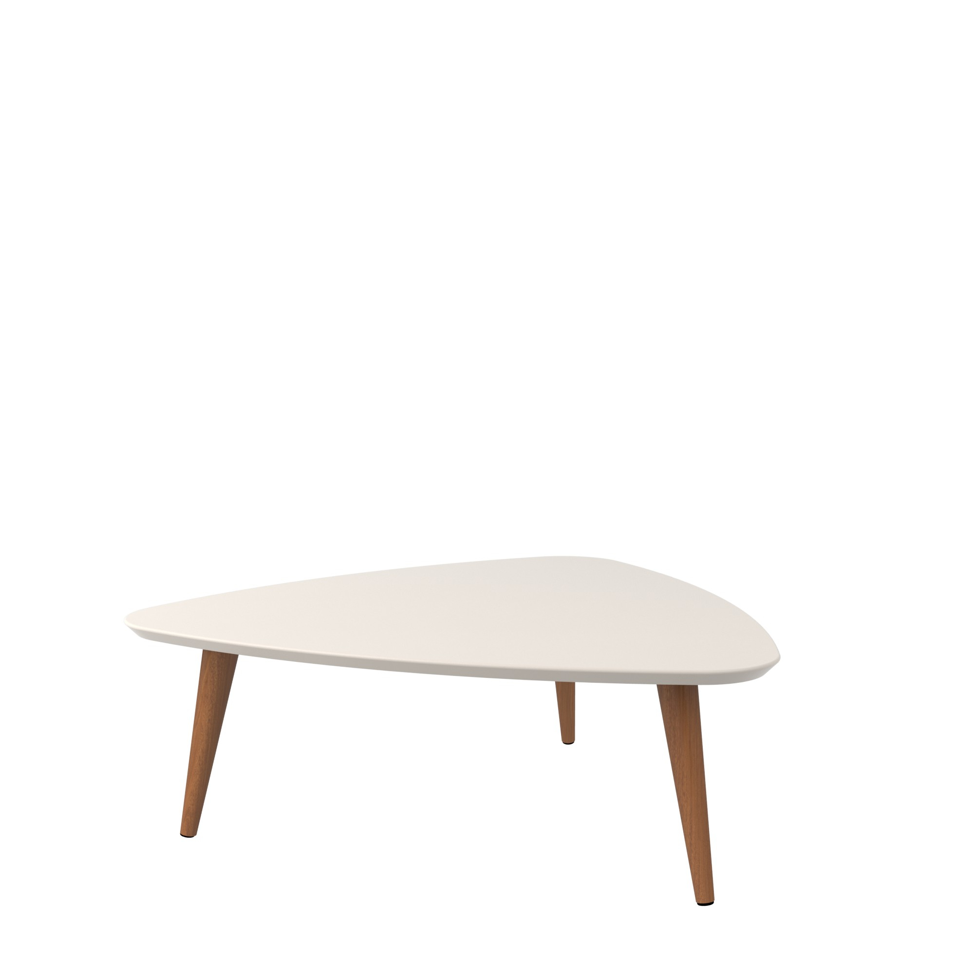 Manhattan Comfort Utopia Off White Triangle Coffee Table The within dimensions 2000 X 2000