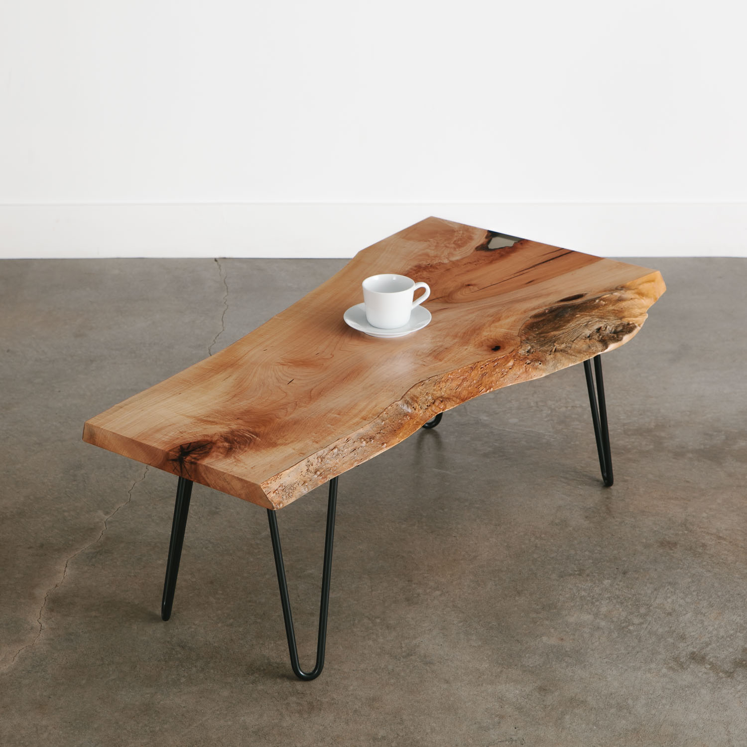 Maple Coffee Table Elko Hardwoods Modern Live Edge Furniture with regard to size 1500 X 1500