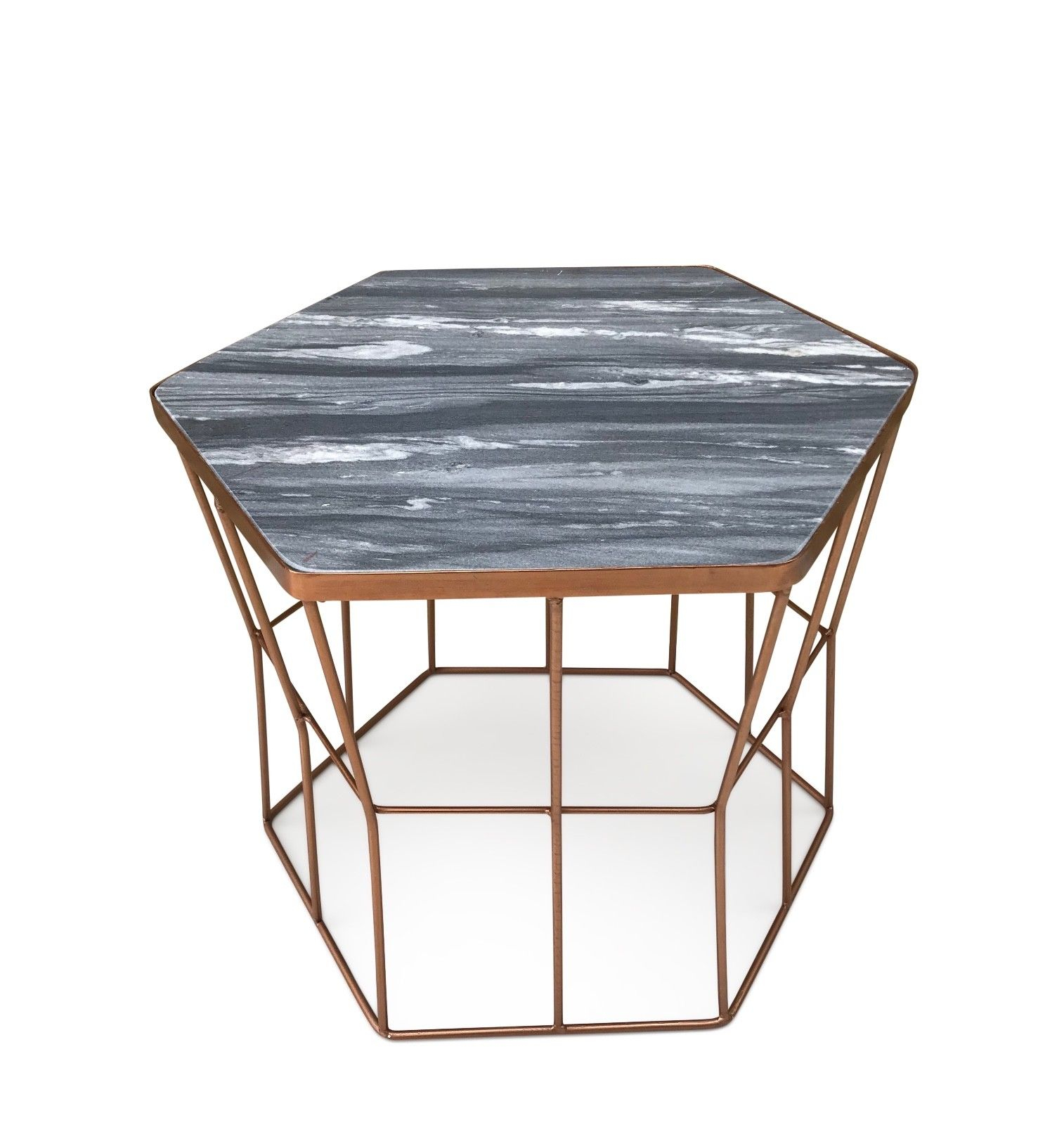 Marble Copper Leg Coffee Table Living Room Side Modern End Home pertaining to proportions 1514 X 1600