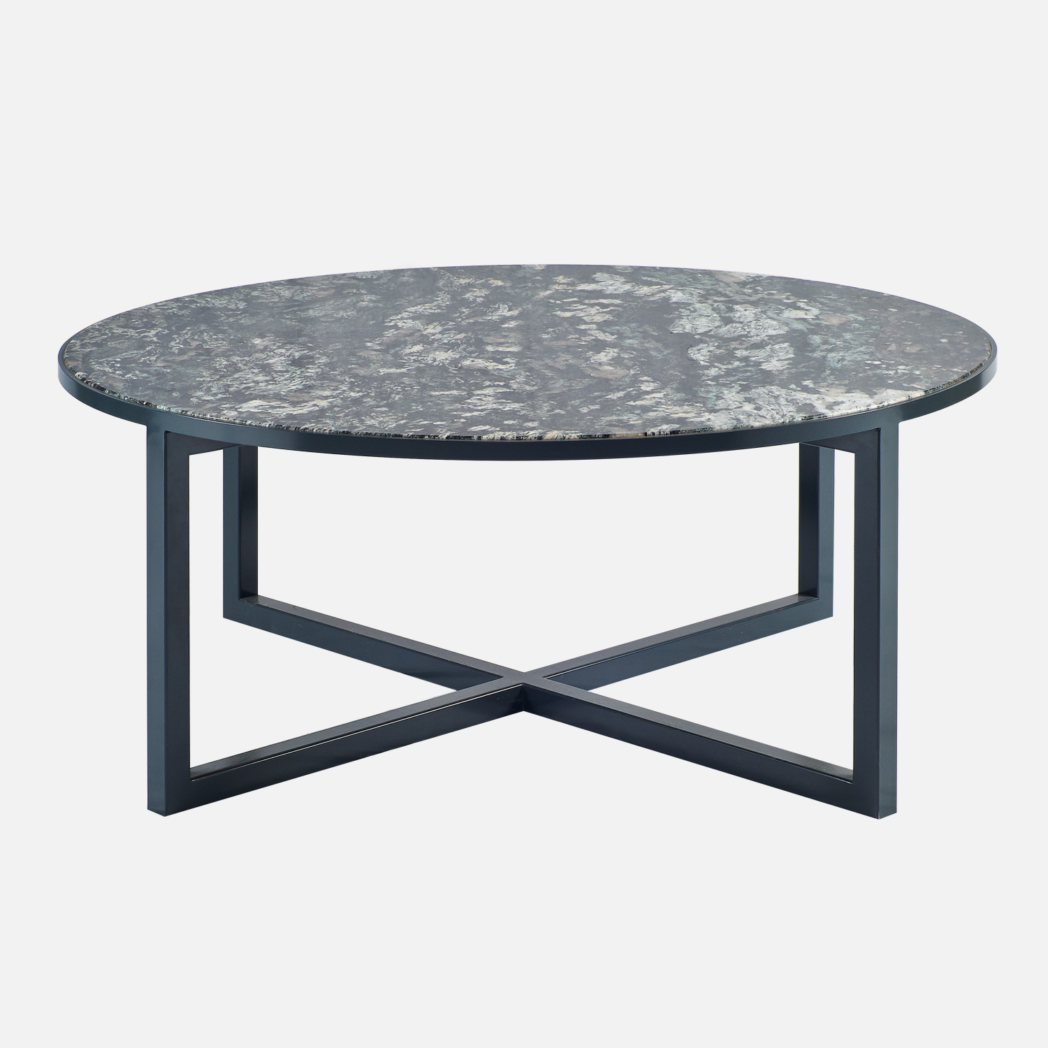Mari Blue Round Coffee Table for size 1500 X 1500