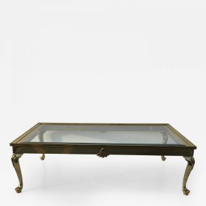 Mastercraft Cabriolet Leg Brass Coffee Table inside dimensions 1400 X 1400