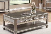 Metallic Platinum Coffee Table W Two Drawers Coaster Broadway intended for measurements 1700 X 1700