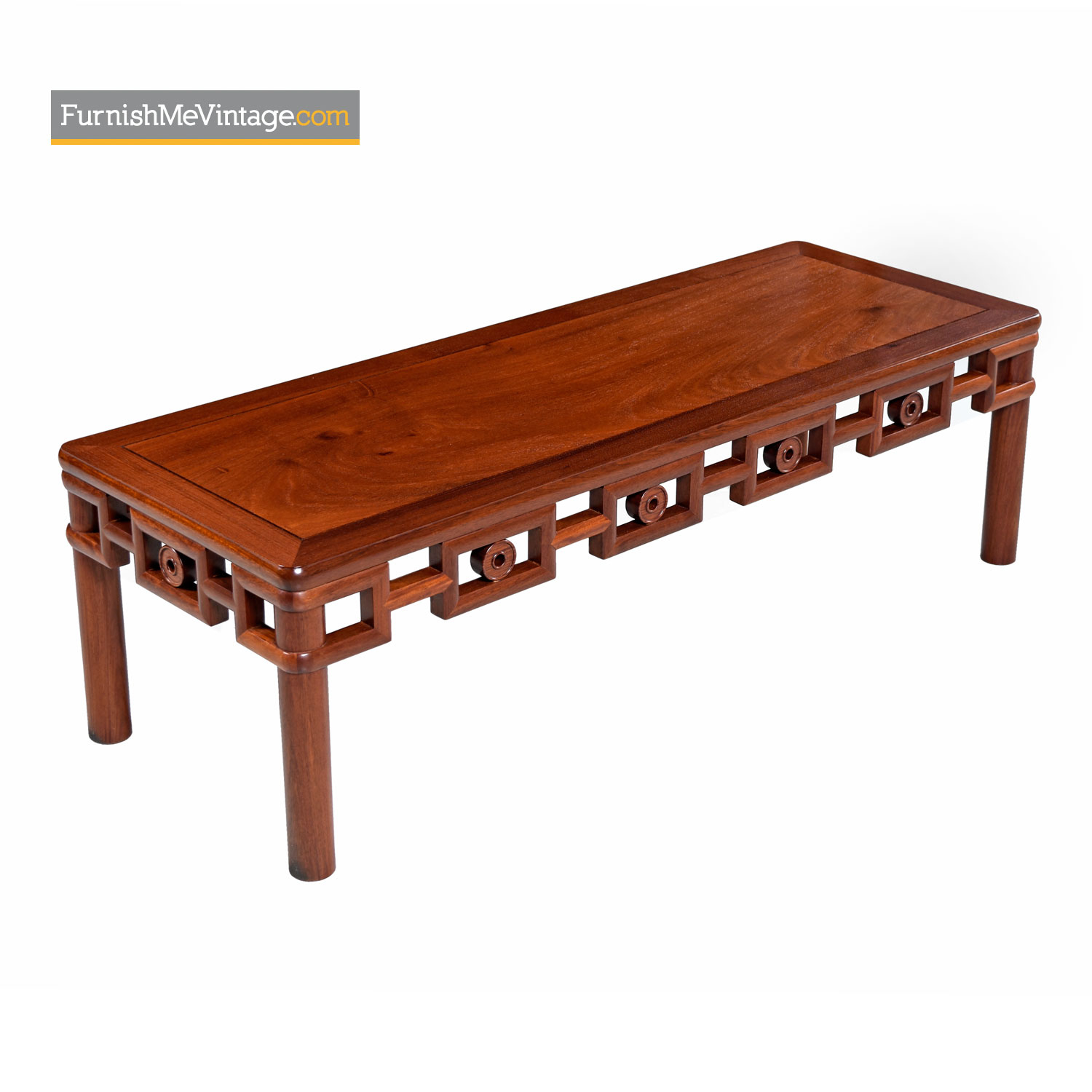 Michael Taylor Style Solid Mahogany Asian Modern Coffee Table intended for measurements 1500 X 1500