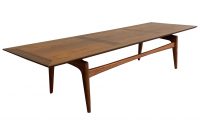 Mid Century Modern Cherry And Walnut Floating Coffee Table John with regard to proportions 2657 X 2657