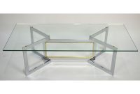 Mid Century Modern French Brass And Chrome Glass Coffee Table Ca with regard to sizing 1000 X 1000