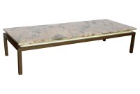 Mid Century Modern Marble Swirl Top With Bronze Base Cocktail intended for dimensions 3000 X 3000
