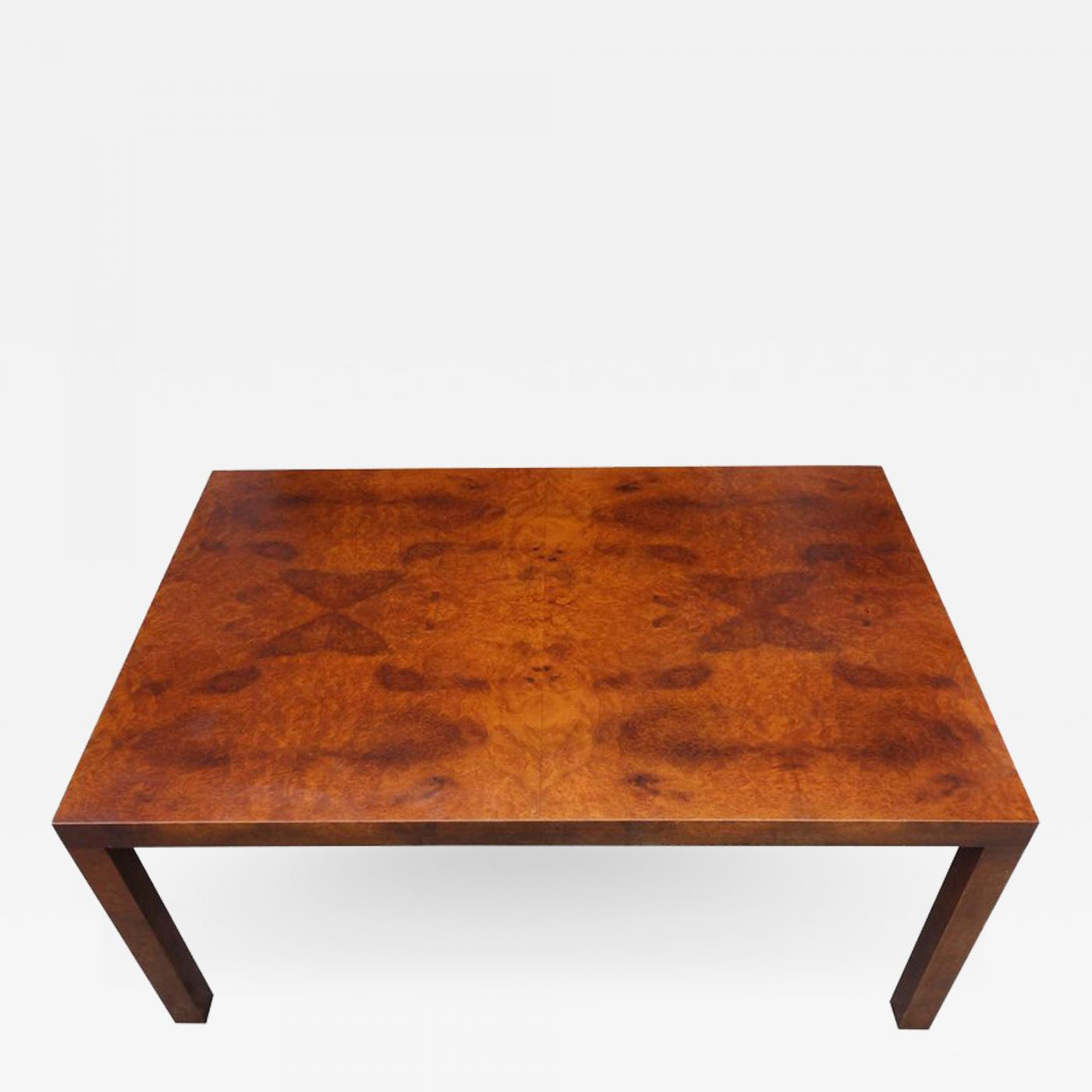 Milo Baughman Midcentury Milo Baughman Burl Wood Coffee Table inside sizing 1400 X 1400