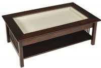 Mission Large Coffee Table With Glass Top Display From Dutchcrafters intended for measurements 1920 X 1280