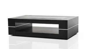 Modern Black Oak Rectangular Coffee Table Baltimore Maryland Vig B682a with measurements 1200 X 677