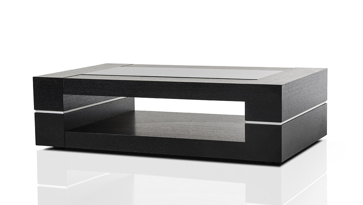 Modern Black Oak Rectangular Coffee Table Baltimore Maryland Vig B682a within sizing 1200 X 677