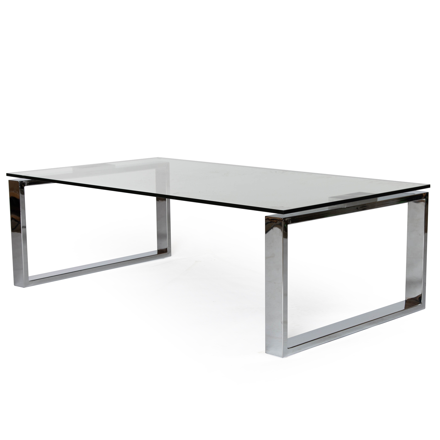 Modern Clear Glass Simple Coffee Table intended for size 1500 X 1500