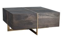 Modern Espresso Brown And Brass Coffee Table Desmond Rc Willey throughout size 1200 X 1200