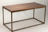 Modern Metal Box Frame Coffee Table Solid Wood Living Room Custom for dimensions 2415 X 1644