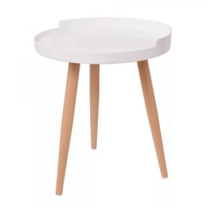 Modern White Coffee Table Contemporary Small Round Side Border Table inside dimensions 1000 X 1000