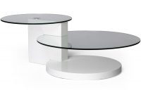 Modern White Coffee Table With Two Glass Top with regard to size 1500 X 1500