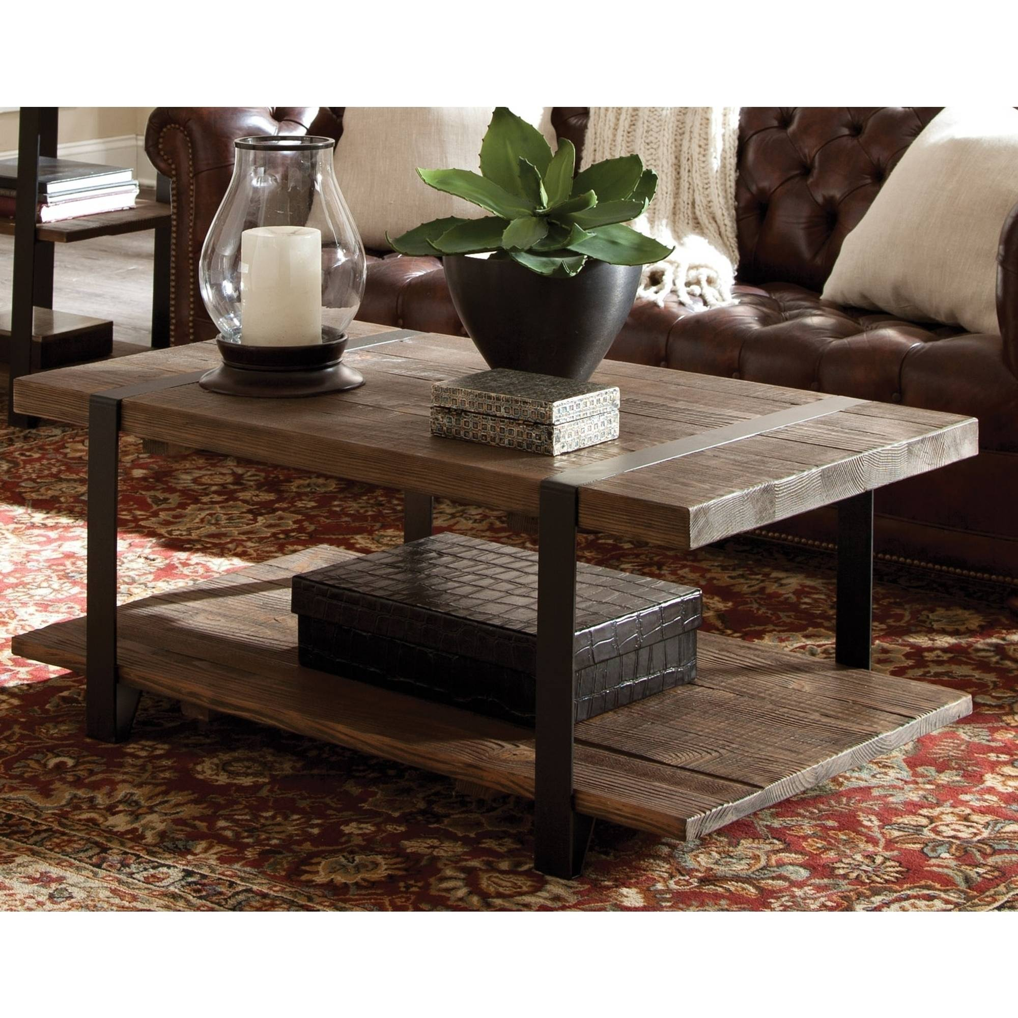 Modesto Coffee Table Rustic Natural Walmart within size 2000 X 2000
