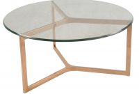 Monza Round Coffee Table Glass Top Rose Gold Boulevard Urban Living intended for size 3856 X 3856