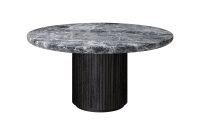 Moon Round Coffee Table Gray Marble Top Rouse Home with regard to measurements 1000 X 1000