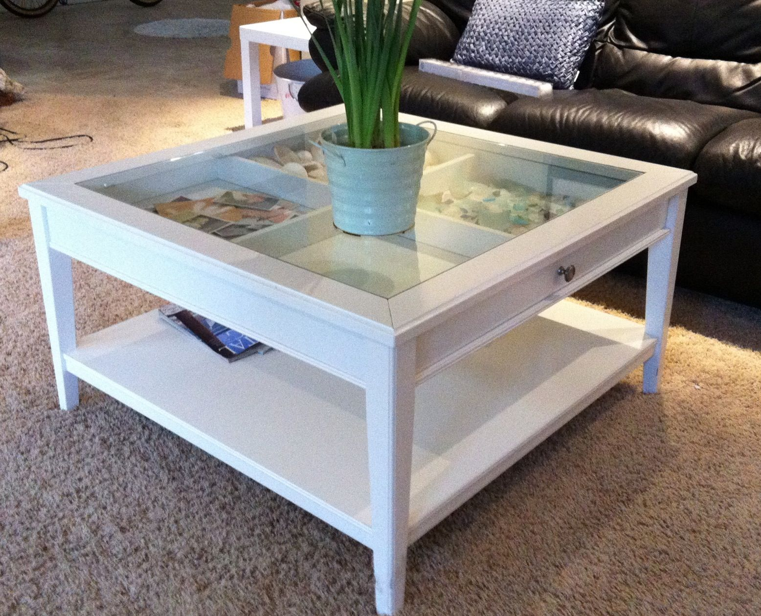 My New Shadow Box Coffee Table From All My Kids My Photos within dimensions 1556 X 1260