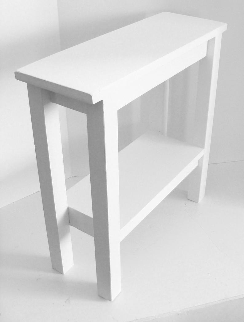 Narrow End Table Entryway Console Table Chair Side Table Etsy throughout dimensions 794 X 1046