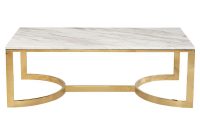 Nata Hollywood White Marble Brass Horse Shoe Coffee Table Kathy for sizing 1000 X 1000