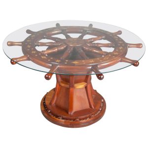 Nautical Ships Wheel Coffee Table throughout proportions 1500 X 1500
