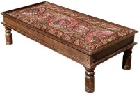 New Delhi Medallion Ornate Hand Carved Coffee Table intended for proportions 1200 X 1200