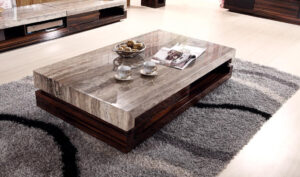 Newland Modern Marble Top Coffee Table And End Table K 028a Home intended for proportions 1155 X 683