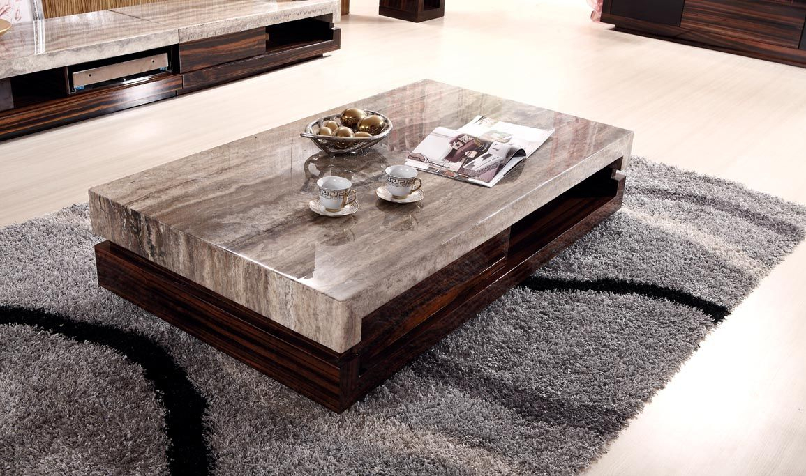 Newland Modern Marble Top Coffee Table And End Table K 028a Home with regard to sizing 1155 X 683