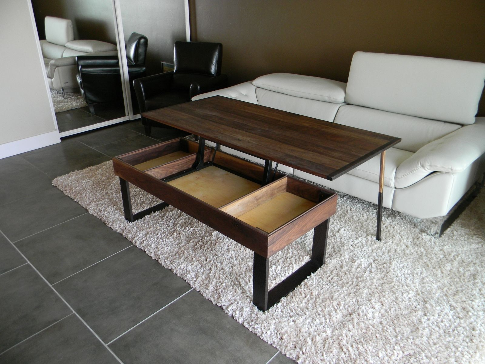 No More Awkward Trays With This Pop Up Coffee Table Jonathan pertaining to size 1600 X 1200
