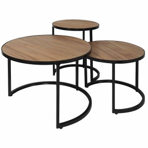 Nouveau Nesting Coffee Table Outdoor Tables Aluminium Mitre 10 pertaining to sizing 1500 X 1500