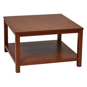 Office Star Products Merge 30 In Cherry Square Coffee Table throughout sizing 1000 X 1000