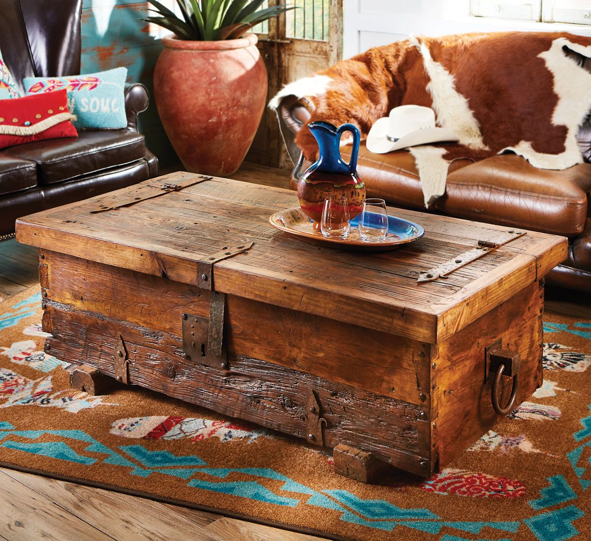 Old West Rustic Coffee Table pertaining to proportions 1200 X 1098